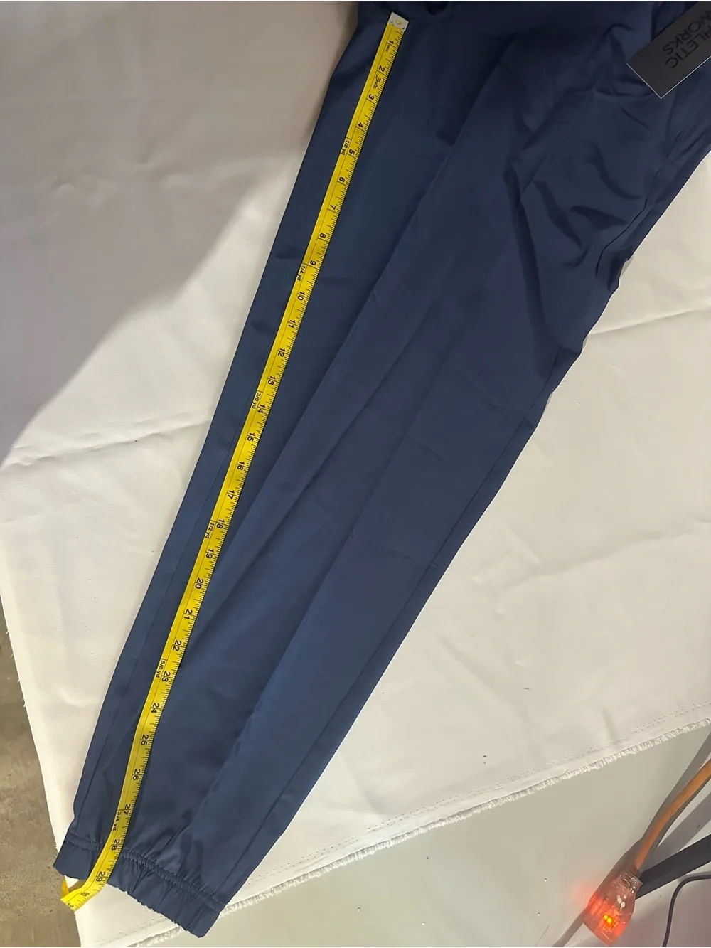 Athletic Works Navy Blue Elastic Waist Jogger Pants
